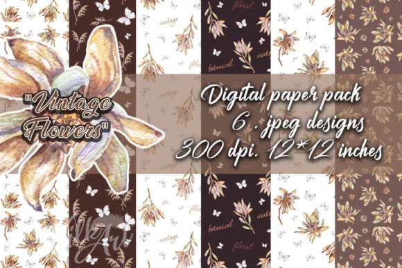 Boho Flowers Digital Paper Pack Jpeg: A Versatile Resource for Modern Creators