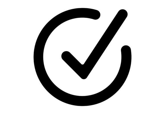 Check Hook Icon Symbol: A Minimalist Vector Asset for UI Design
