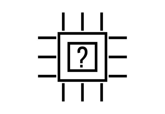 Computer Chip Outline Vector Guide