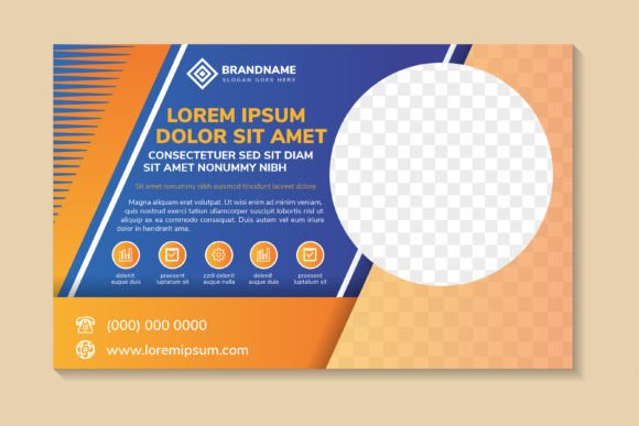 Elevating Travel Marketing with the Blue Orange Horizontal Flyer Template