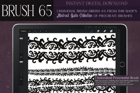 Exploring the Versatility of Procreate Brush 65 – Abstract Suite for Digital Illustration