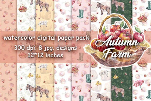 Farm Animal Digital Paper Pack: Creative Uses