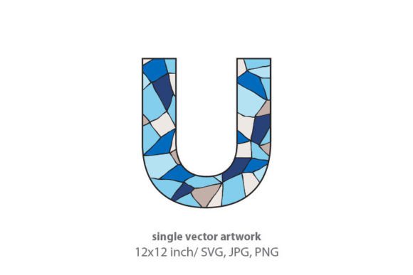 Mastering the Stained Glass Pattern Inside Letter U for Professional Design