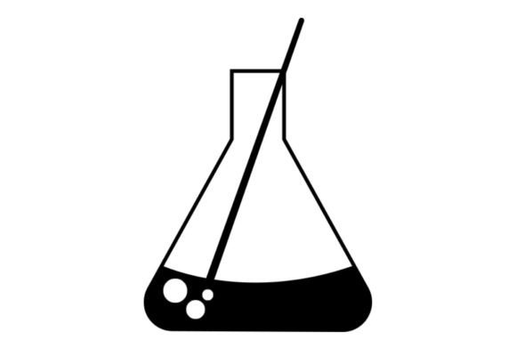 Triangular Flask Clipart Artwork Guide