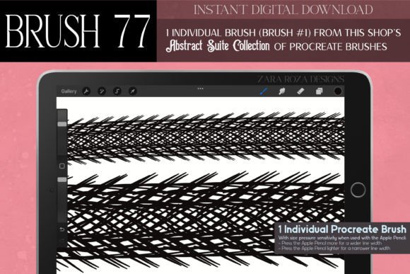 Unlocking Artistic Versatility with Procreate Brush 77 – Abstract Suite